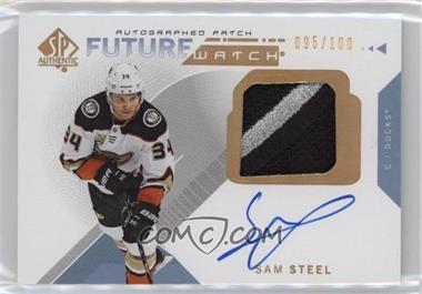 2018-19 SP Authentic - [Base] - Patch #210 - Autographed Future Watch - Sam Steel (2019-20 SP Authentic Update) /100 [EX to NM]