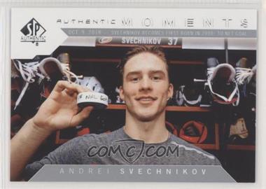 2018-19 SP Authentic - [Base] #110 - Authentic Moments - Andrei Svechnikov (10/7/18 1st 2000's-Born Goal)