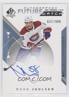 2018-19 SP Authentic - [Base] #153 - Autographed Future Watch - Noah Juulsen /999