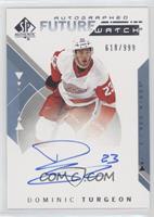 Autographed Future Watch - Dominic Turgeon #/999