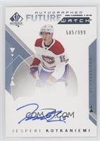 Autographed Future Watch - Jesperi Kotkaniemi #/999