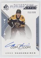 Autographed Future Watch - Urho Vaakanainen #/999