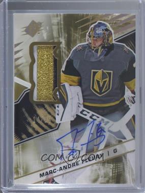 2018-19 SPx - [Base] - Gold Premium Material Autographs #4 - Tier 2 - Stars - Marc-Andre Fleury /25