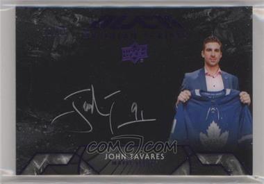 2018-19 SPx - UD Black Obsidian Scripts - Purple #OS-JT - John Tavares /35