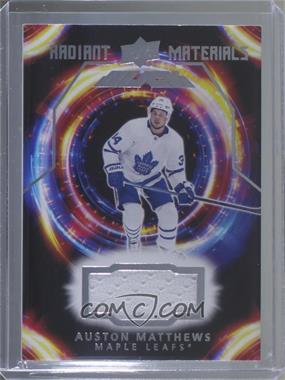 2018-19 SPx - UD Black Radiant Materials #RM-AM - Auston Matthews