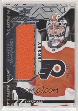 2018-19 SPx - UD Black Rookie Trademarks Relics #RT-CH - Carter Hart /299