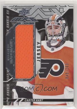 2018-19 SPx - UD Black Rookie Trademarks Relics #RT-CH - Carter Hart /299