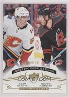 Checklist - Noah Hanifin, Dougie Hamilton #/10