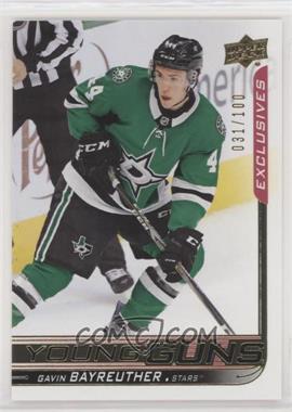 2018-19 Upper Deck - [Base] - UD Exclusives #467 - Young Guns - Gavin Bayreuther /100