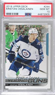 2018-19 Upper Deck - [Base] #244 - Young Guns - Kristian Vesalainen [PSA 10 GEM MT]