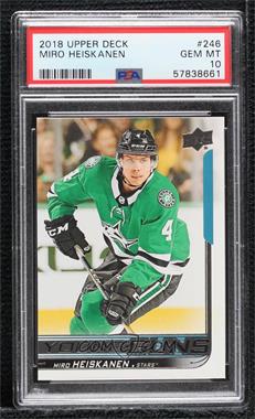 2018-19 Upper Deck - [Base] #246 - Young Guns - Miro Heiskanen [PSA 10 GEM MT]