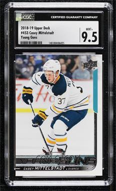 2018-19 Upper Deck - [Base] #453 - Young Guns - Casey Mittelstadt [CGC 9.5 Mint+]