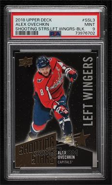 2018-19 Upper Deck - Shooting Stars Left Wingers - Black #SSL-3 - Alexander Ovechkin [PSA 9 MINT]