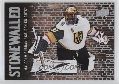 2018-19 Upper Deck - Stonewalled #SW-25 - Malcolm Subban