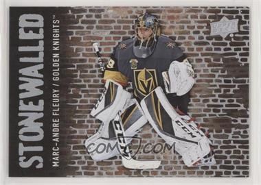 2018-19 Upper Deck - Stonewalled #SW-40 - Marc-Andre Fleury