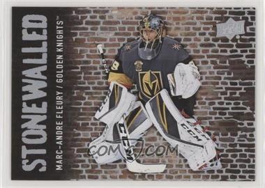 2018-19 Upper Deck - Stonewalled #SW-40 - Marc-Andre Fleury