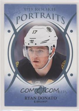 2018-19 Upper Deck - UD Portraits - Platinum Blue #P-46 - Rookies - Ryan Donato /25