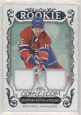 2018-19 Upper Deck Artifacts - Roman Numeral Rookies Redemptions - Silver Relics #III - Jesperi Kotkaniemi /399