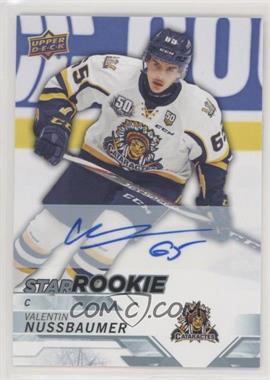 2018-19 Upper Deck CHL - [Base] - Autographs #326 - Star Rookies - Valentin Nussbaumer