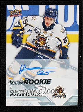 2018-19 Upper Deck CHL - [Base] - Autographs #326 - Star Rookies - Valentin Nussbaumer