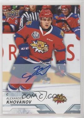 2018-19 Upper Deck CHL - [Base] - Autographs #43 - Alexander Khovanov