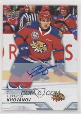 2018-19 Upper Deck CHL - [Base] - Autographs #43 - Alexander Khovanov