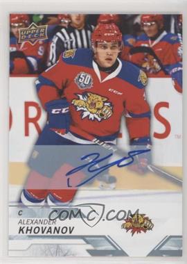 2018-19 Upper Deck CHL - [Base] - Autographs #43 - Alexander Khovanov