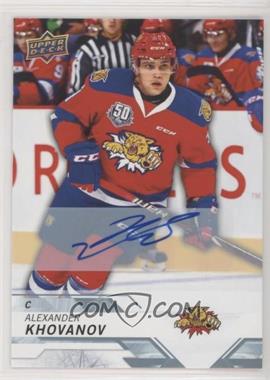 2018-19 Upper Deck CHL - [Base] - Autographs #43 - Alexander Khovanov