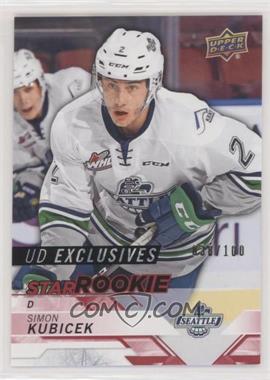 2018-19 Upper Deck CHL - [Base] - Exclusives #321 - Star Rookies - Simon Kubicek /100