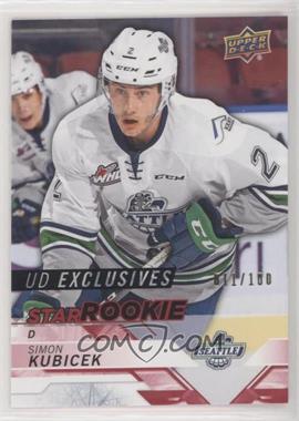 2018-19 Upper Deck CHL - [Base] - Exclusives #321 - Star Rookies - Simon Kubicek /100