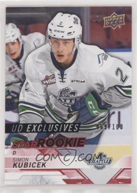 2018-19 Upper Deck CHL - [Base] - Exclusives #321 - Star Rookies - Simon Kubicek /100