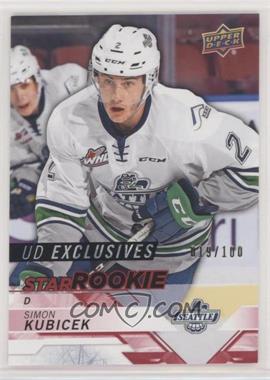 2018-19 Upper Deck CHL - [Base] - Exclusives #321 - Star Rookies - Simon Kubicek /100