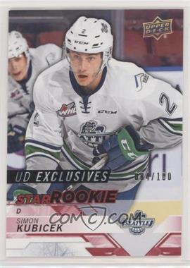 2018-19 Upper Deck CHL - [Base] - Exclusives #321 - Star Rookies - Simon Kubicek /100