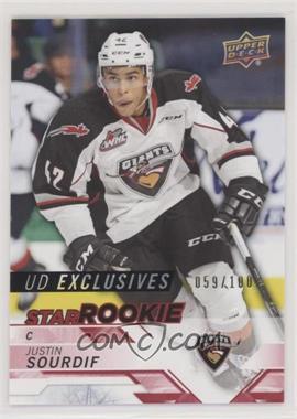 2018-19 Upper Deck CHL - [Base] - Exclusives #386 - Star Rookies - Justin Sourdif /100