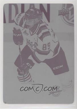 2018-19 Upper Deck CHL - [Base] - Printing Plate Magenta #189 - Morgan Nauss /1