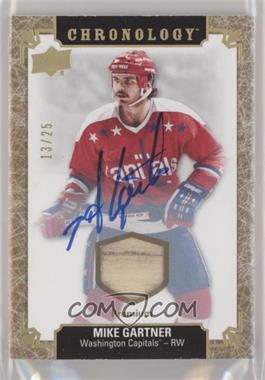 2018-19 Upper Deck Chronology - [Base] - Gold Premium Auto Relic #90 - Mike Gartner /25