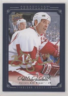 2018-19 Upper Deck Chronology - Canvas Autographs Timeless Memories - Blue #CA-BR - 2019-20 Upper Deck Chronology Update - Brendan Shanahan