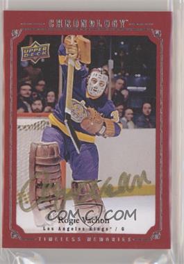 2018-19 Upper Deck Chronology - Canvas Autographs Timeless Memories - Red #CA-RV - 2019-20 Upper Deck Chronology Update - Rogie Vachon