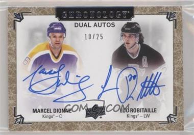 2018-19 Upper Deck Chronology - Dual Autographs #DA-DR - 2019-20 Upper Deck Chronology Update - Marcel Dionne, Luc Robitaille /25