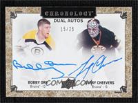 Bobby Orr, Gerry Cheevers #/25