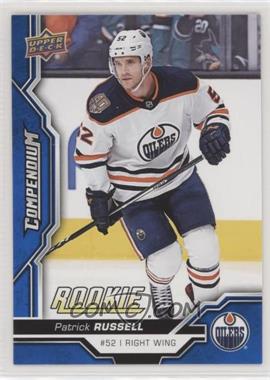 2018-19 Upper Deck Compendium - [Base] - Blue #876 - Rookies - Patrick Russell