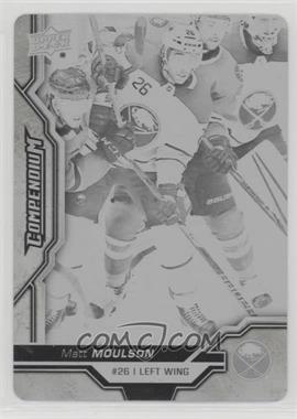 2018-19 Upper Deck Compendium - [Base] - Printing Plate Black #55 - Matt Moulson /1