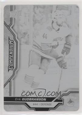 2018-19 Upper Deck Compendium - [Base] - Printing Plate Black #758 - Erik Gudbranson /1