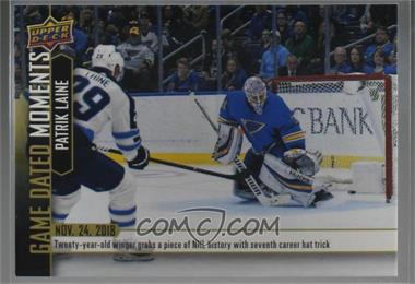 2018-19 Upper Deck Game Dated Moments - [Base] #25 - (Nov. 24, 2018) - Laine Racks up a Franchise Record 5 Goals in a Historic Night
