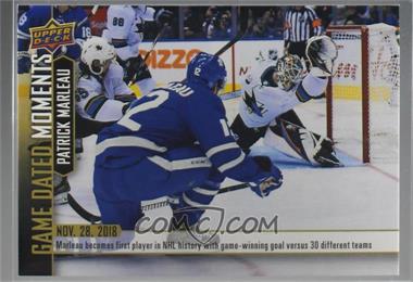 2018-19 Upper Deck Game Dated Moments - [Base] #26 - (Nov. 28, 2018) – Marleau Becomes 1st Player to Score a Game Winning Goal Versus 30 Teams