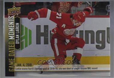 2018-19 Upper Deck Game Dated Moments - [Base] #44 - (Jan. 4, 2019) – Larkin Breaks Red Wings Record for OT Goals in a Season and Moves Within 2 of the League Record