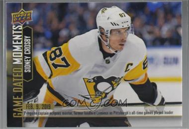 2018-19 Upper Deck Game Dated Moments - [Base] #55 - (Feb. 9, 2019) – Crosby Becomes the All-Time Leader in Games Played for the Penguins