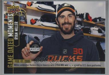 2018-19 Upper Deck Game Dated Moments - [Base] #61 - (Feb. 17, 2019) – Ryan Miller Becomes United States Winningest Goalie on Hockey Day in America