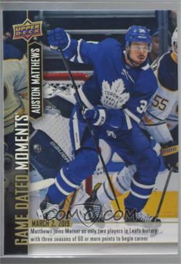 2018-19 Upper Deck Game Dated Moments - [Base] #68 - (Mar. 2, 2019) – Toronto’s Young Star Center Becomes 2nd Player in Franchise History to Start Career with 3 Seasons of 60+ Points