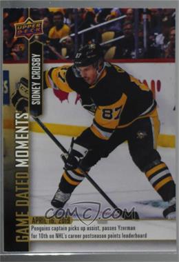 2018-19 Upper Deck Game Dated Moments - [Base] #88 - (Apr. 16, 2019) – Crosby Passes Yzerman for 10th on the All-Time Playoff Points List